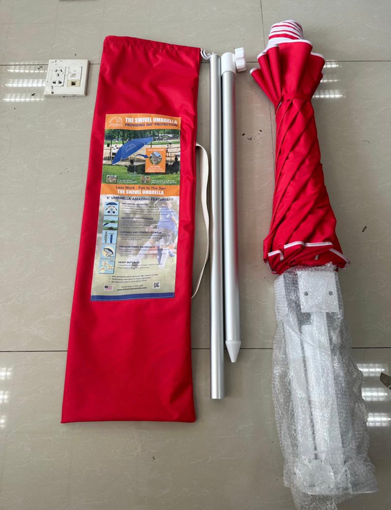 The Swivel Umbrella- Sport RED