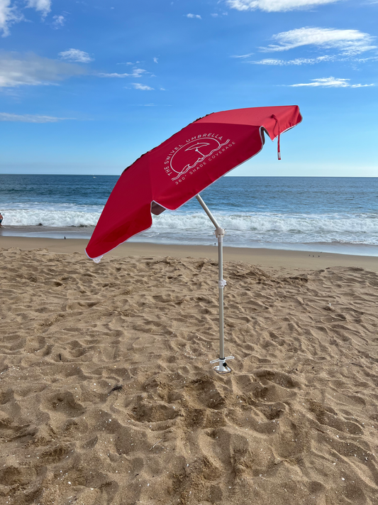 The Swivel Umbrella- Beach RED